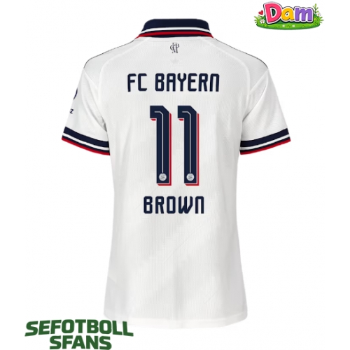 Bayern Munich Nathaniel Brown #11 Bortatröja Kvinnor 2026-27 Kortärmad